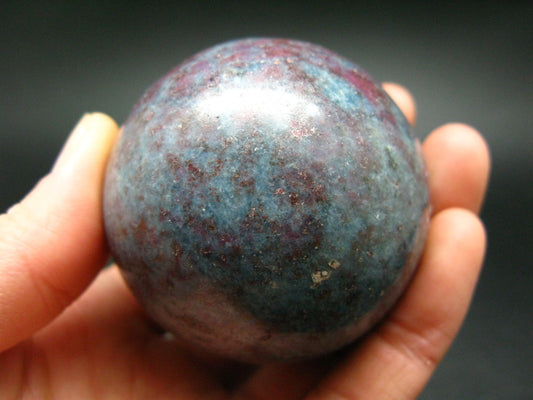 Ruby & Kyanite Sphere Ball From India - 2.1"