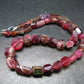 Gem Red Tourmaline Necklace from Brazil - 17"