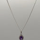 Large Faceted Amethyst Pendant – Solar Sparkle in Violet - 1.00 Grams