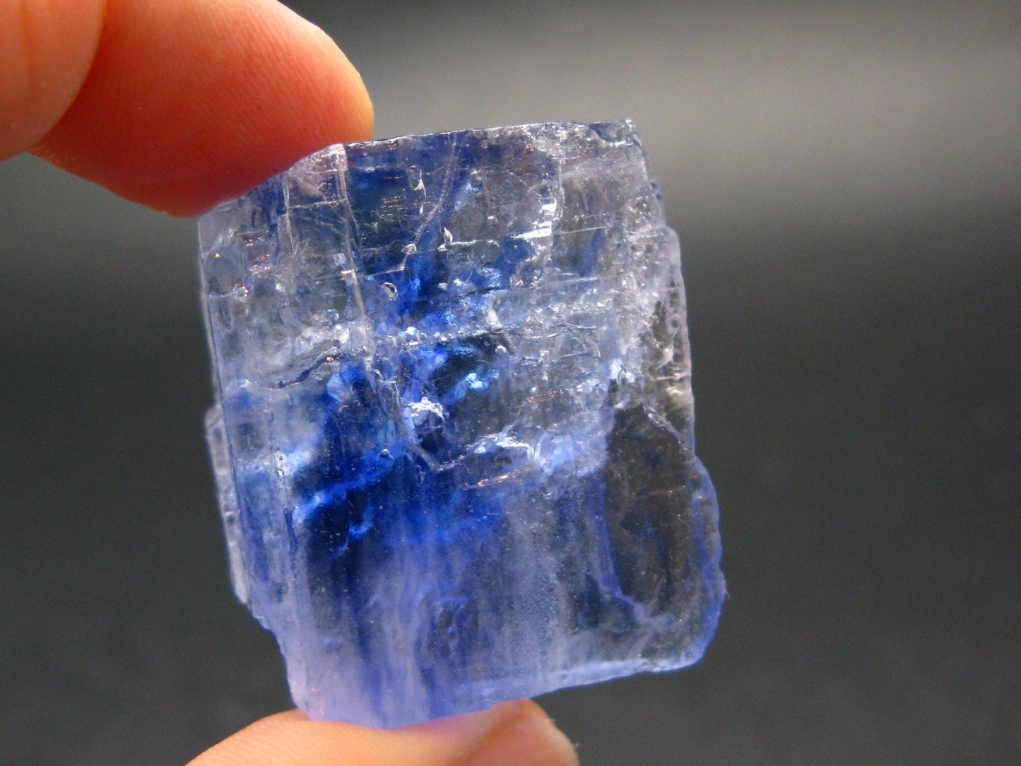 Blue Halite Crystal From USA - 1.2" - 21.80 Grams