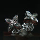 Alexandrite Gem Silver Stud Earrings From Russia - 2.33 Grams
