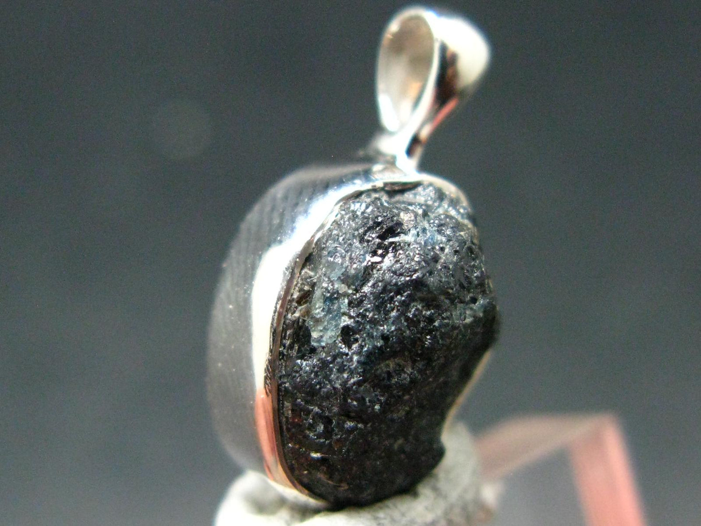 Alexandrite Chrysoberyl Crystal Silver Pendant From Zimbabwe - 0.7" - 1.84 Grams