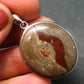 Fire Opal Sterling Silver Pendant From Mexico - 1.4" - 5.68 Grams