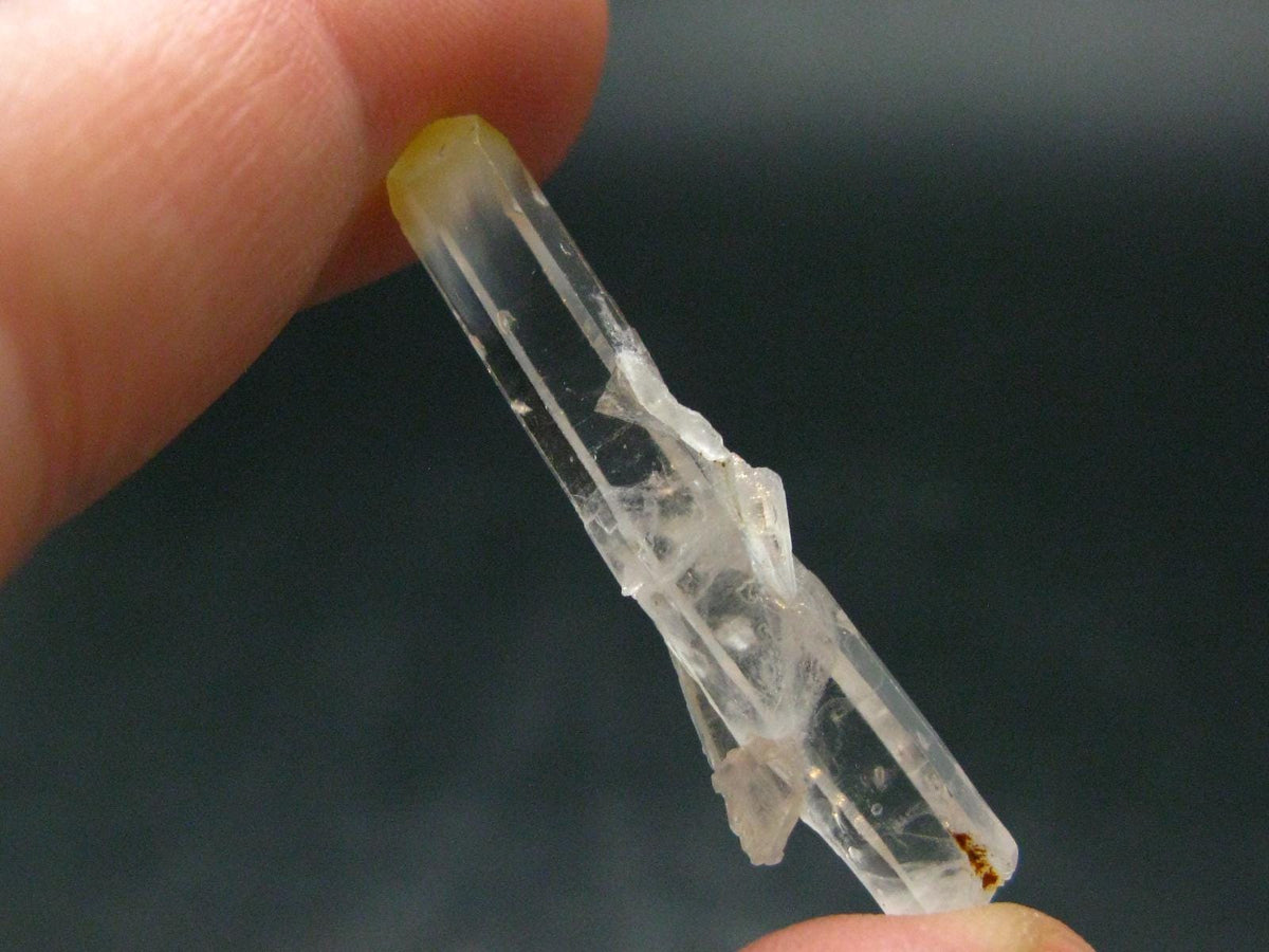 Rare Mango Quartz w/ Hallyosite Crystal From Colombia - 1.4" - 1.84 Grams