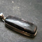 Tumbled Hypersthene Silver Pendant From Canada - 1.6"