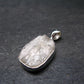 Raw Rare Natrolite Crystal Silver Pendant From Russia - 1.0" - 2.83 Grams
