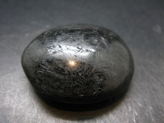 Fine Black Tourmaline Tumbled Stone From Namibia - 2.1"