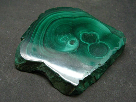 Malachite Stalactite Slice From Congo - 1.9" - 46.46 Grams