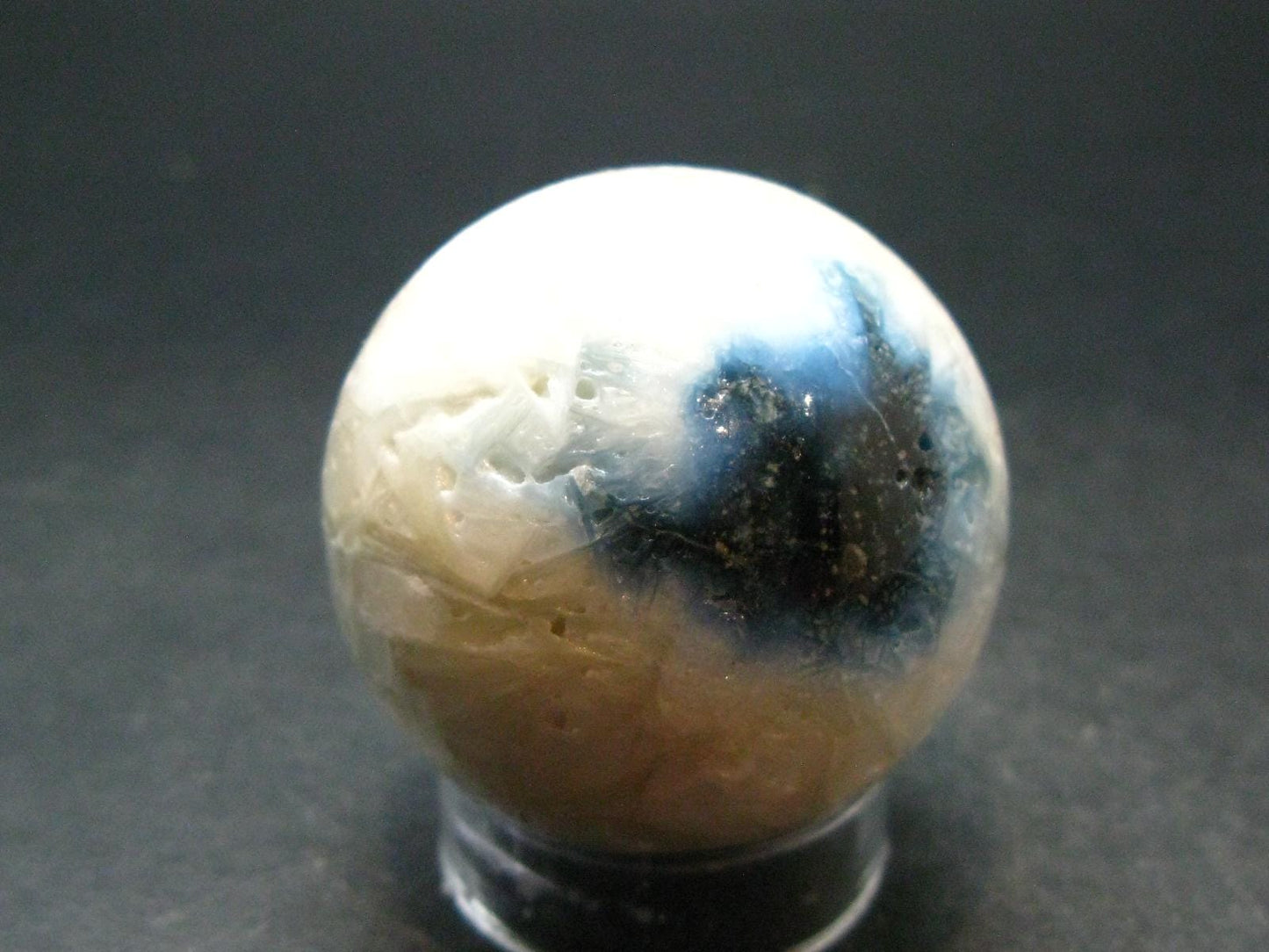Blue Ice Glacierite Sphere from Indonesia - 1.7" - 132.85 Grams