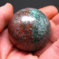 Crimson Cuprite w/ Chrysocola Sphere Ball from Mexico - 1.6" - 119.2 Grams
