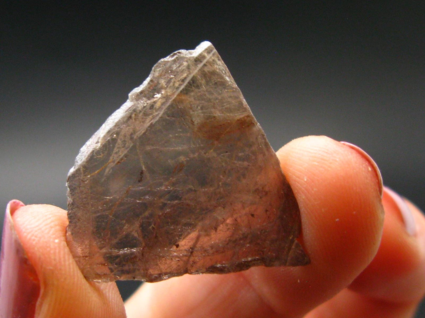 Fine Axinite Crystal from Russia - 0.9" - 2.23 Grams