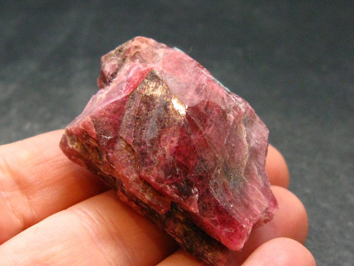 Large Rhodonite Rodonite Crystal From Brazil - 34.16 Grams - 1.6"