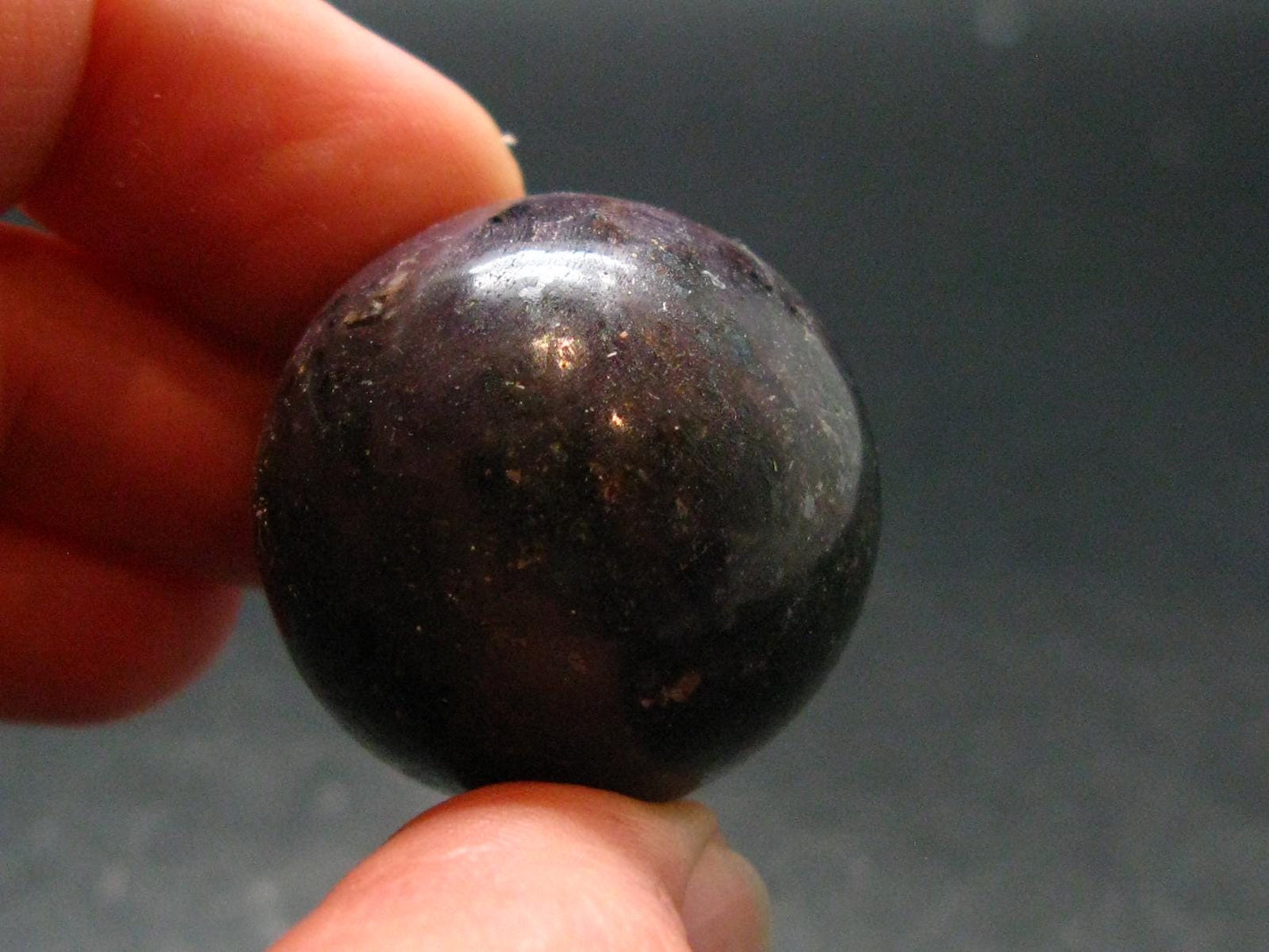 Genuine Ruby Corundum Sphere from India - 1.0" - 39.55 Grams