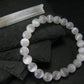 Selenite Genuine Bracelet ~ 7 Inches ~ 8mm Round Beads
