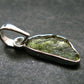 Moldavite Tektite Silver Pendant from Czech Republic - 1.0" - 1.08 Grams