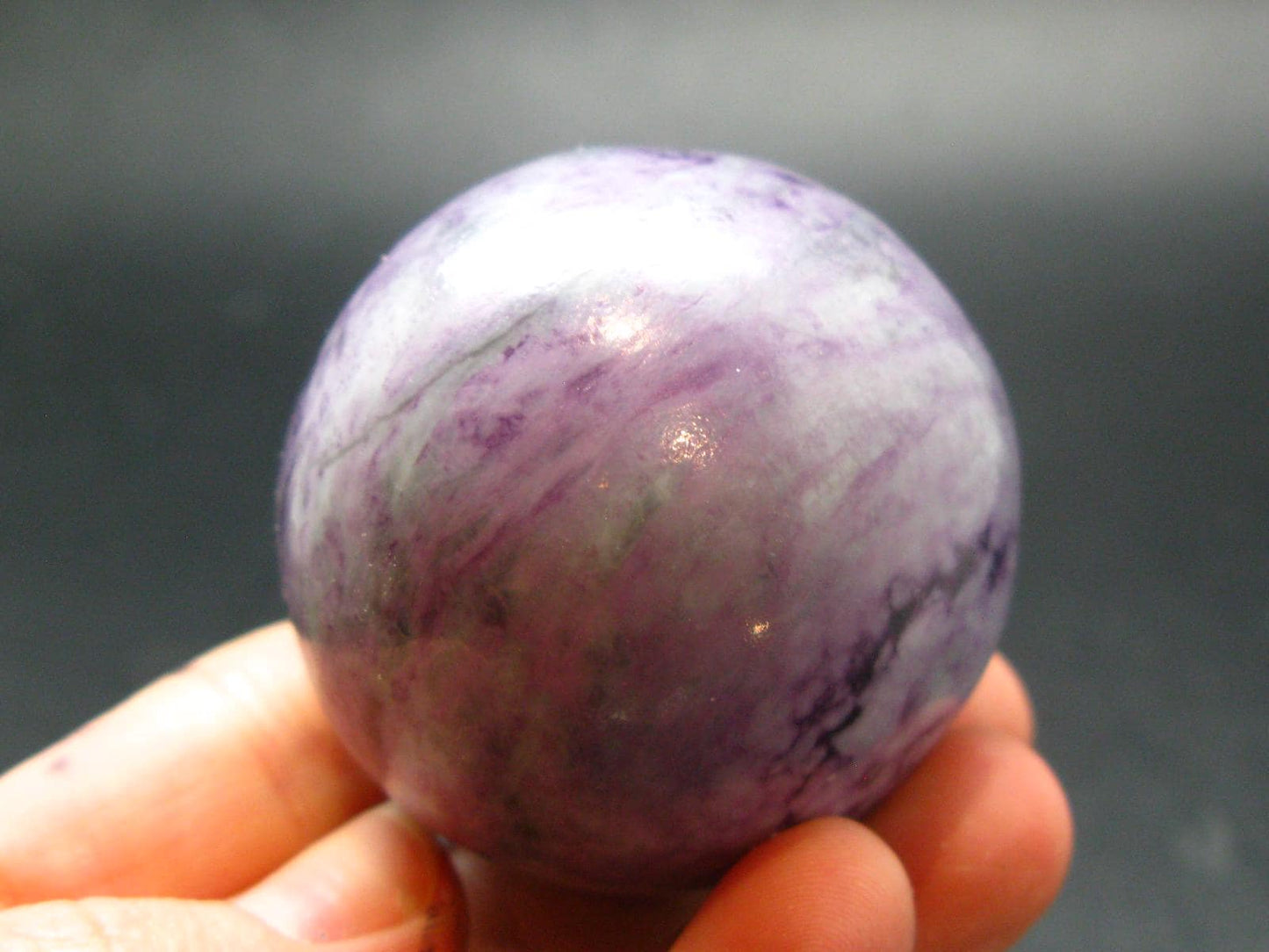 Very Rare Large Kammererite Chrome Clinochlore Sphere Ball From Turkey - 1.7" - 152.96 Grams