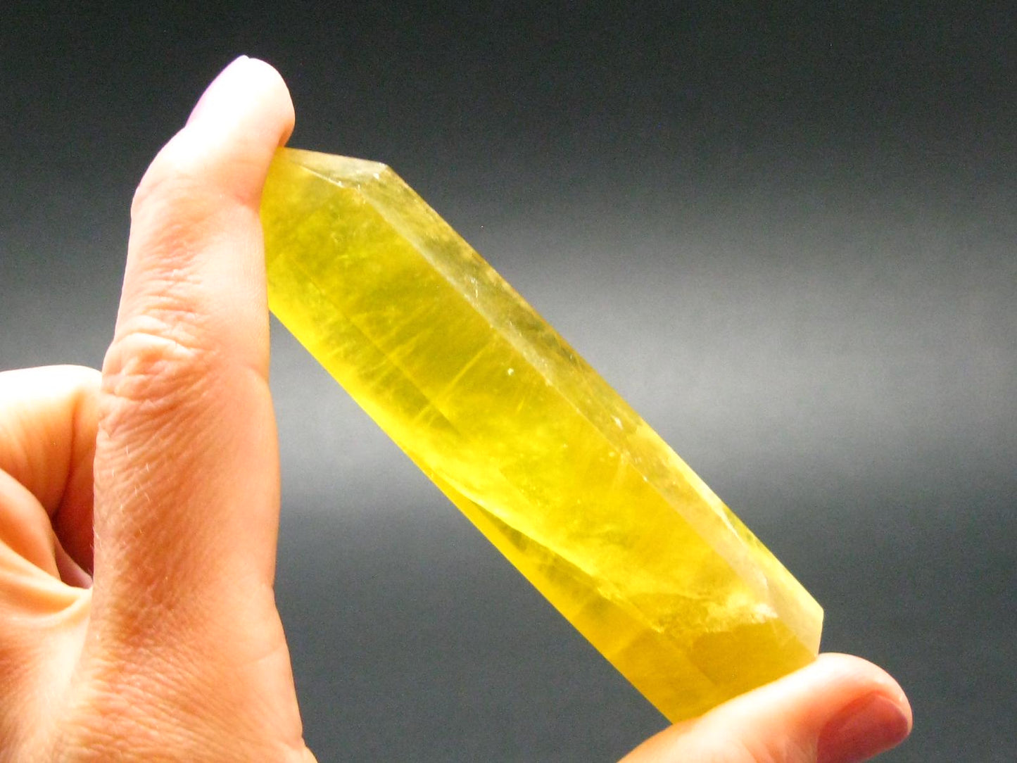 Yellow Fluorite Obelisk From China - 3.3"