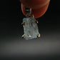 Fantastic Gemmy Aquamarine Crystal Silver Pendant From Brazil - 0.8" - 1.32 Grams