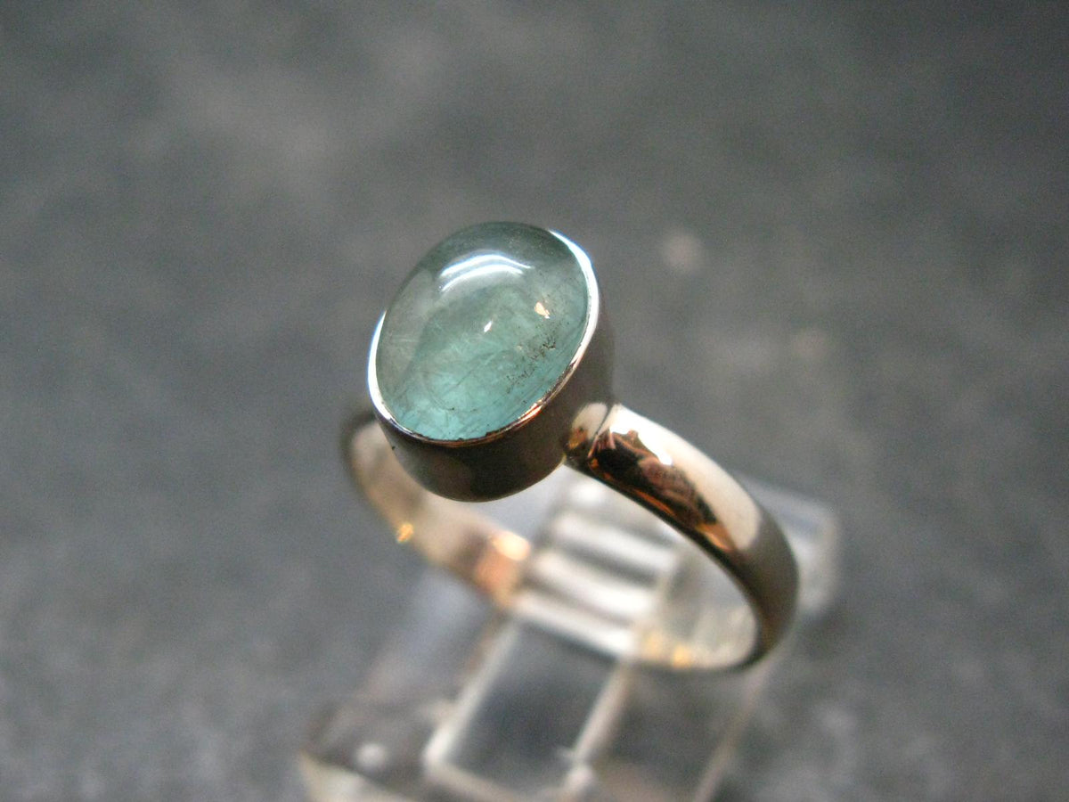 Extremely Rare Grandidierite Silver Ring From Madagascar - Size 7 - 2.37 Grams