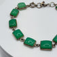 Natural Chrysoprase Link Bracelet – Green Square Gemstone Jewelry - Weight 21.11 g