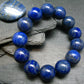 Lapis Lazuli Lazurite Genuine Bracelet ~ 7 Inches ~ 16mm Round Beads