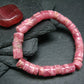 Rhodochrosite Genuine Bracelet ~ 7 Inches ~ 8mm Rondelle Beads