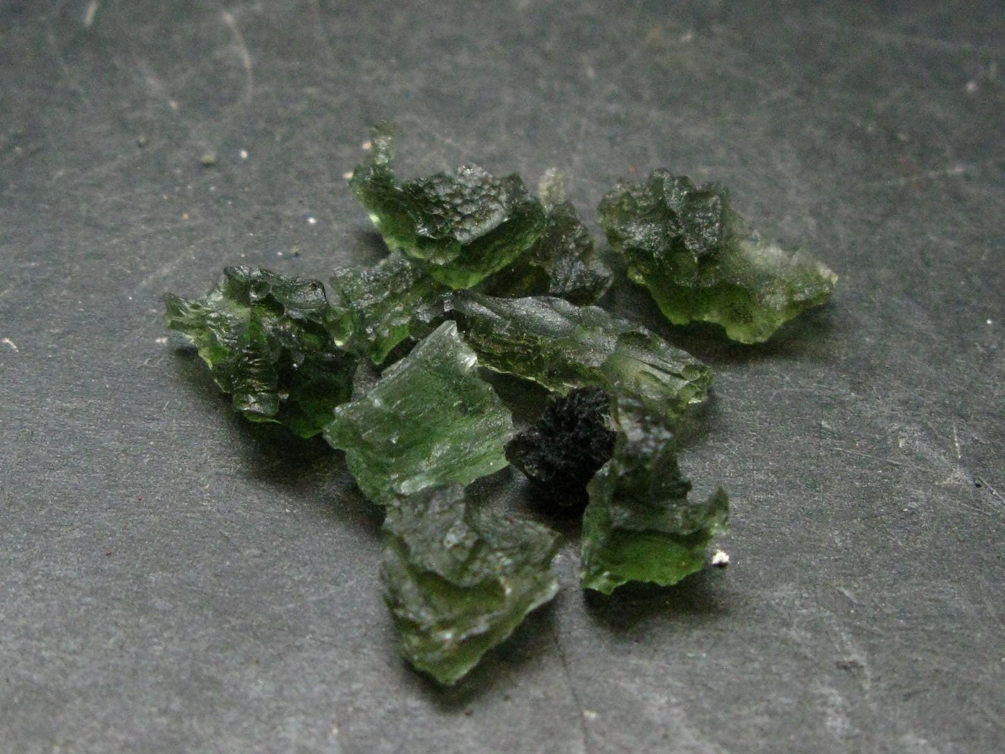 Lot of 10 Rare Moldavite Tektite From Czech Republic - 25 Carats