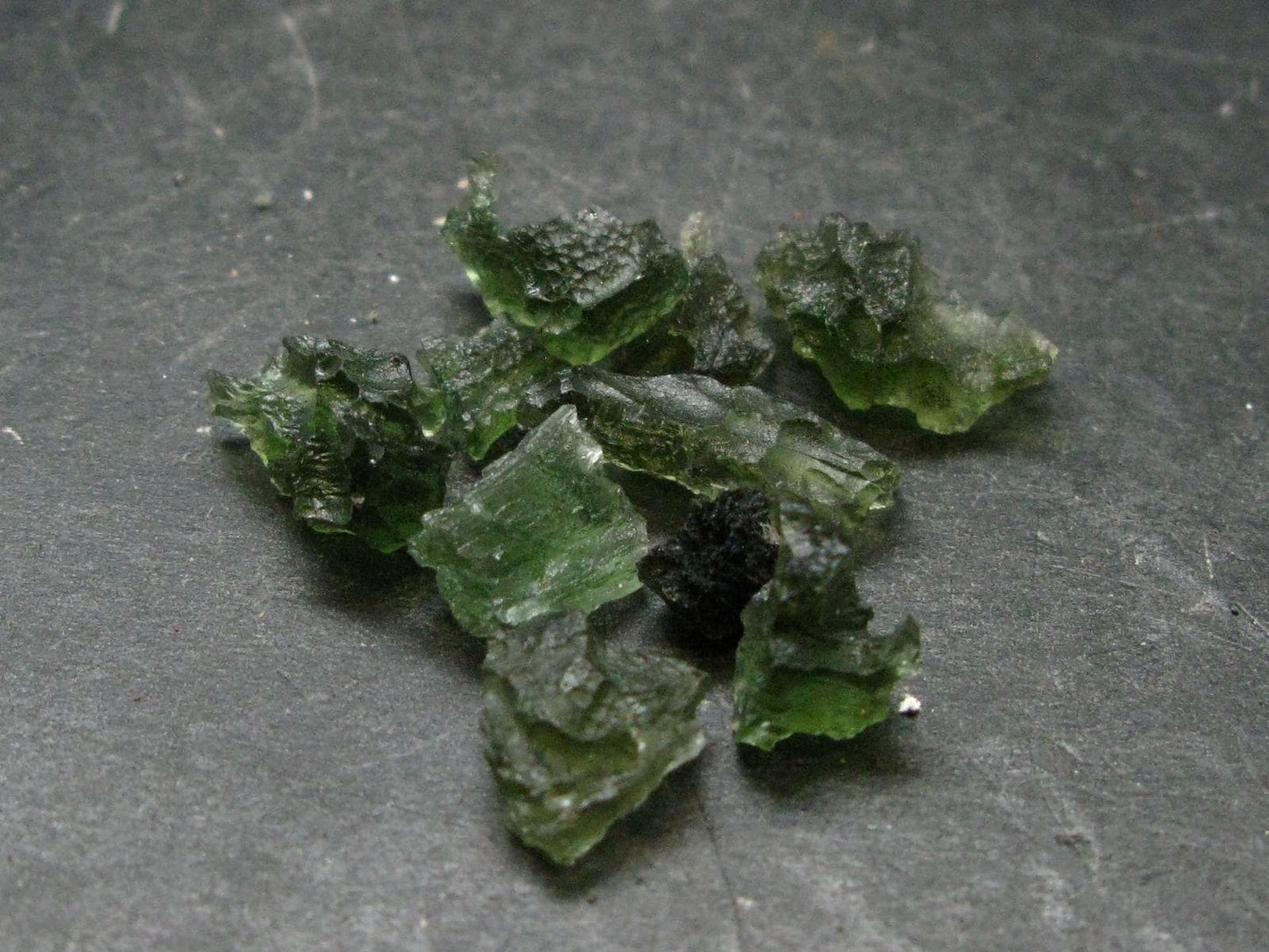 Lot of 10 Rare Moldavite Tektite From Czech Republic - 25 Carats