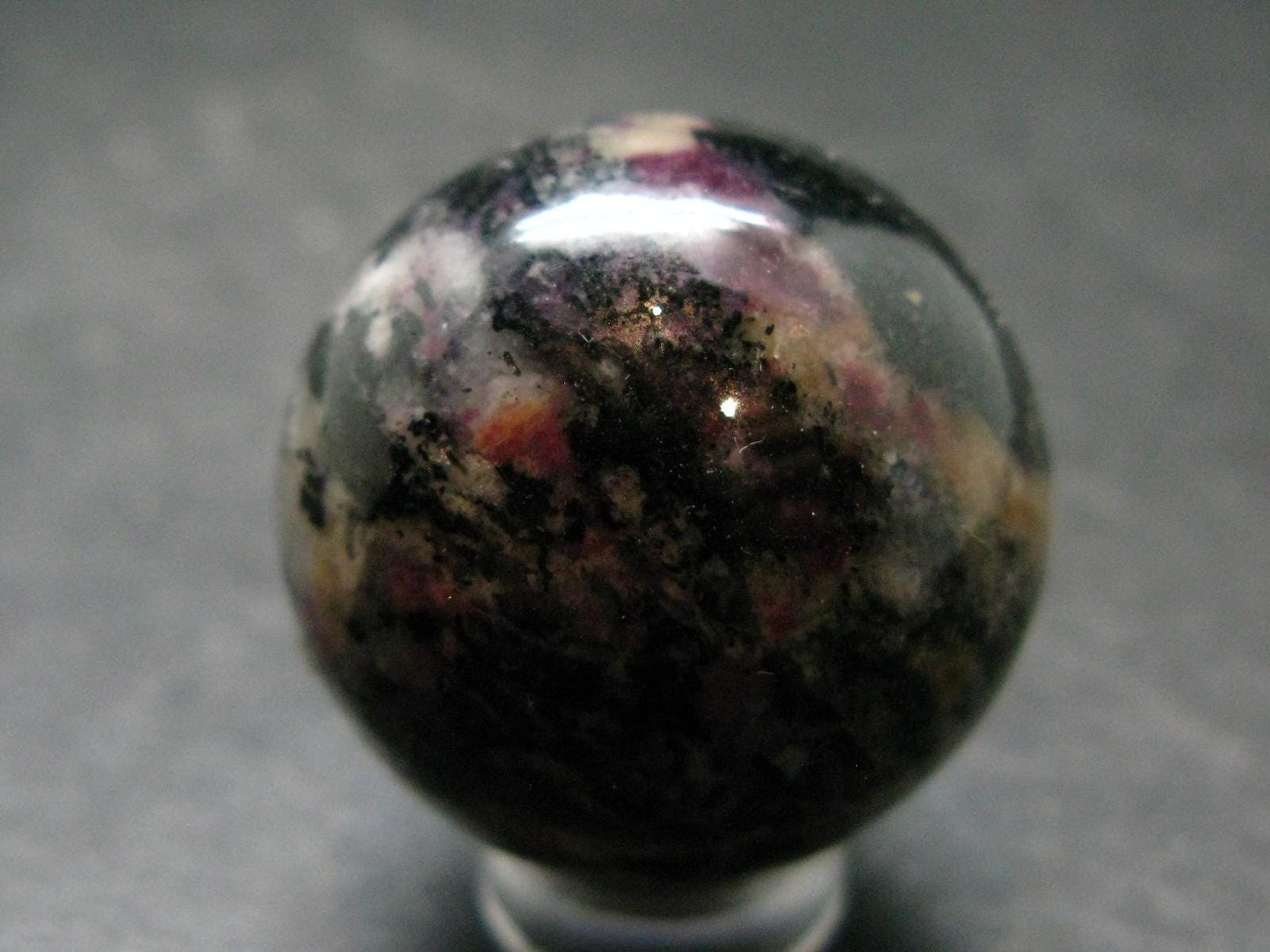 Rare Eudialyte And Aegirine Sphere Ball From Russia - 1.2" - 38.76 Grams
