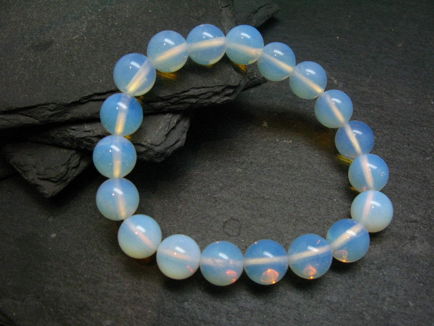 Opalite Genuine Bracelet ~ 7 Inches ~ 10mm Round Beads