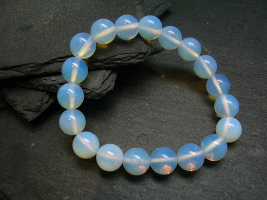 Opalite Genuine Bracelet ~ 7 Inches ~ 10mm Round Beads