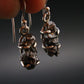 Raw Campo Del Cielo Meteorite Earrings In Silver From Argentina - 5.44 Grams