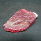 Rare Raw Rhodonite Silver Pendant From Brazil - 1.3"