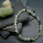 Prehnite & Epidote Genuine Bracelet ~ 7 Inches ~ 6mm Facetted Beads