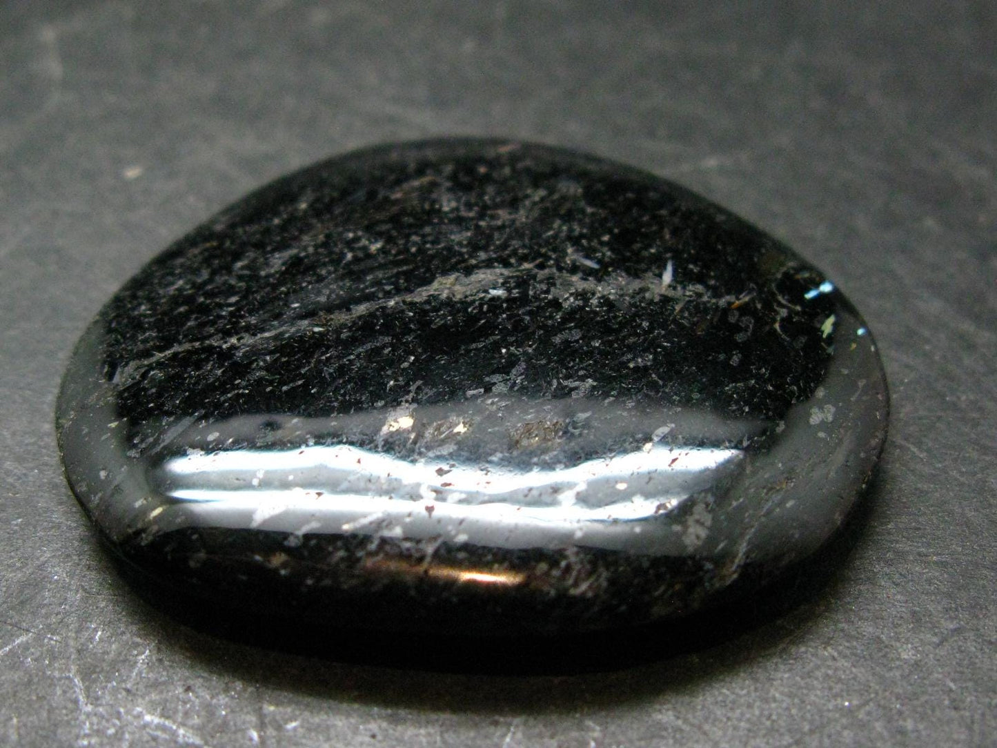 Rare Nuumite Nuummite Tumbled Stone From Greenland - 29.05 Grams - 1.9"