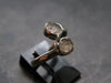 Gray Herderite Silver Ring from Africa - Size 7 - 1.95 Grams