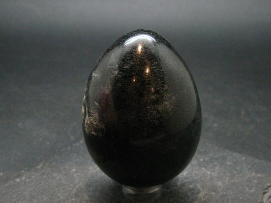 Black Tourmaline Schorl 2.3" Egg From Brazil - 189.27 Grams