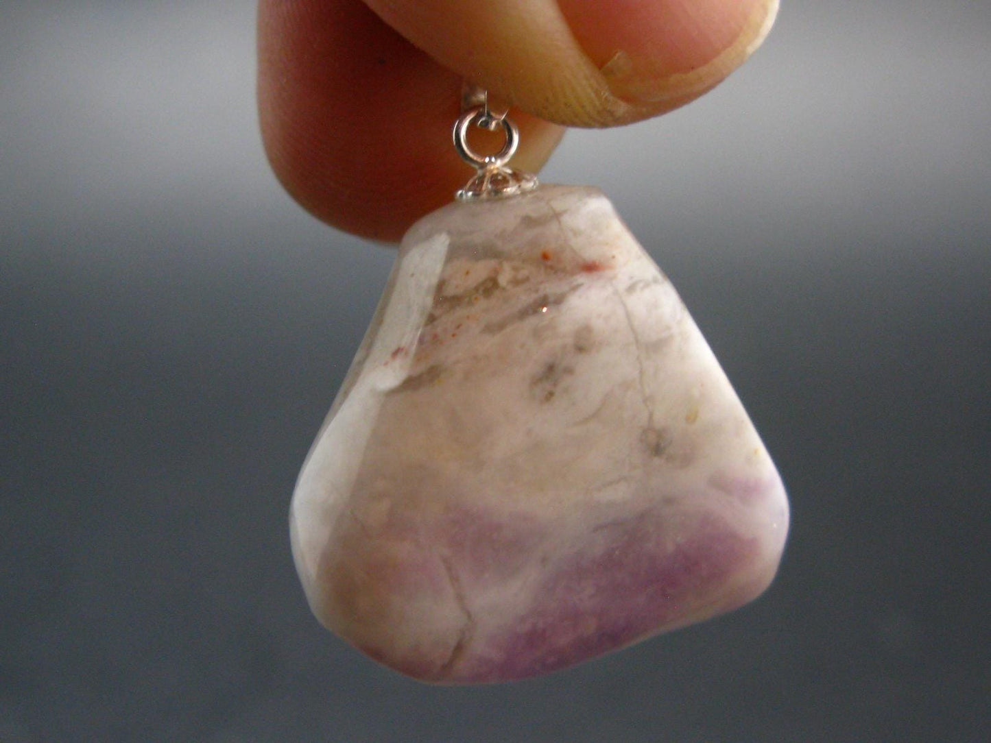 Tiffany Stone Opal Silver Pendant from USA - 1.1"