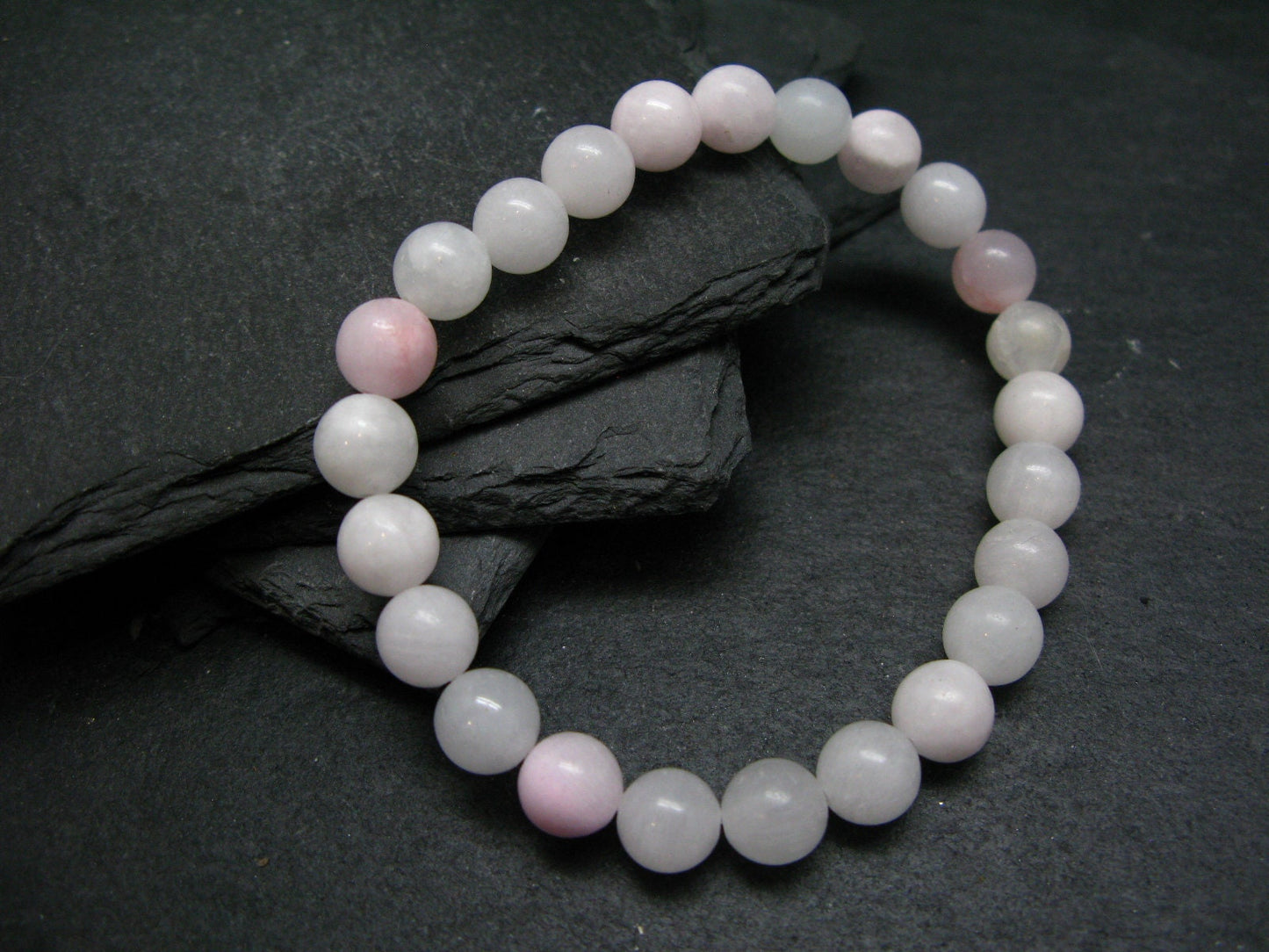 Pink Calcite Genuine Bracelet ~ 7 Inches ~ 8mm Round Beads
