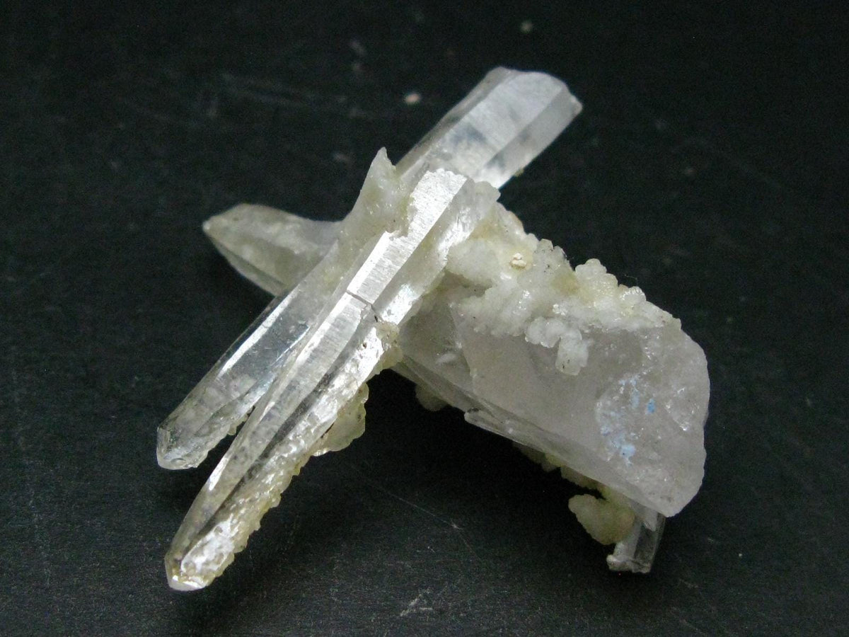 Bertrandite on Quartz cluster from Russia - 2.1"