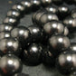 Shungite Necklace with 8mm Round Beads From Russia - 18"
