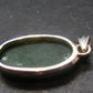 Nephrite Jade Silver Pendant From Canada - 1.4" - 6.94 Grams