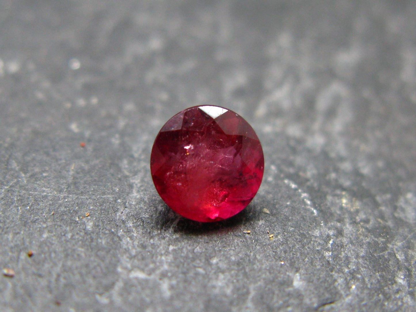 Beautiful Rare Gem Bixbite Red Beryl Emerald Cut Stone From Utah USA - 0.46 Carats - 5.0x5.0mm