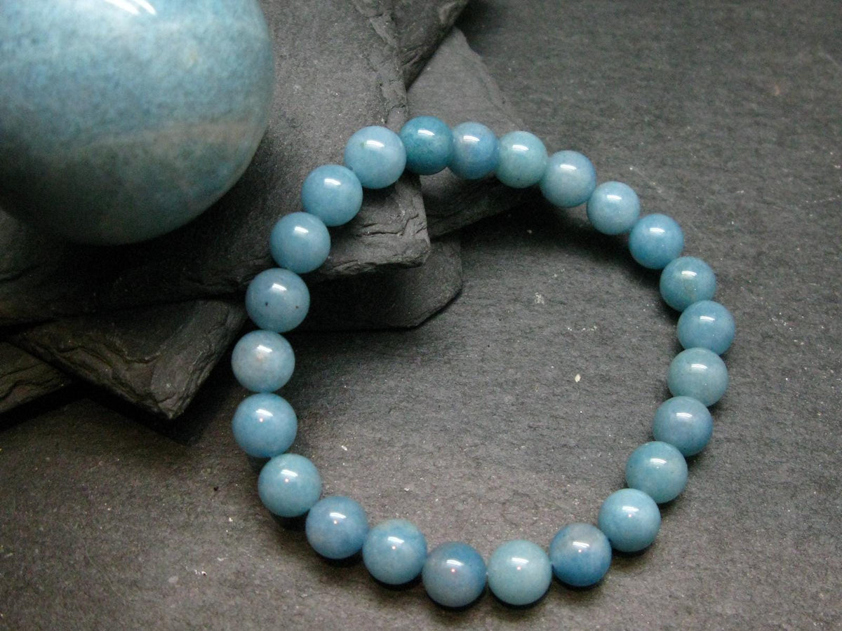 Trolleite Genuine Bracelet ~ 7 Inches ~ 8mm Round Beads