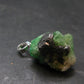 Tsavorite Gem Green Garnet Sterling Silver Pendant From Tanzania - 0.9" - 4.56 Grams