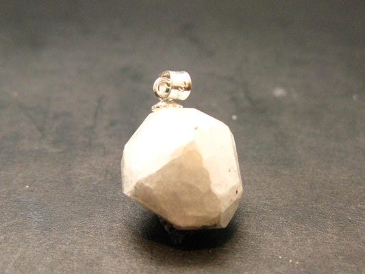 Large Perfect Analcime Silver Pendant from Canada - 0.8" - 2.92 Grams