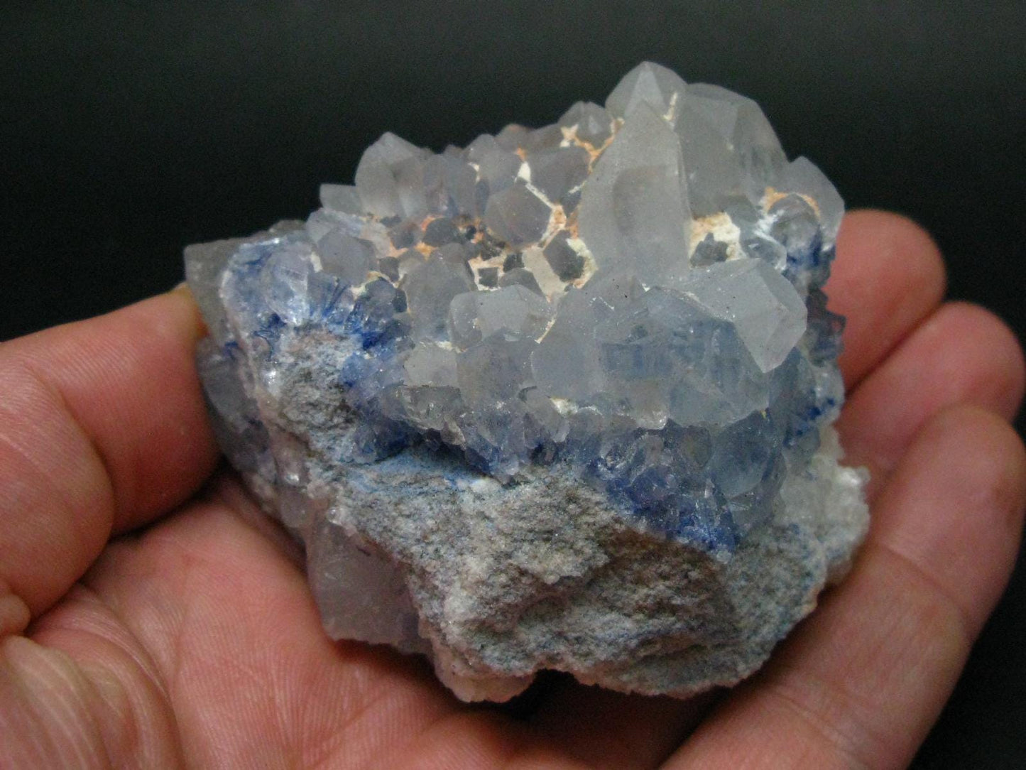 Dumortierite In Quartz Inclusion Cluster From Brazil - 3.2" - 195.96 Grams