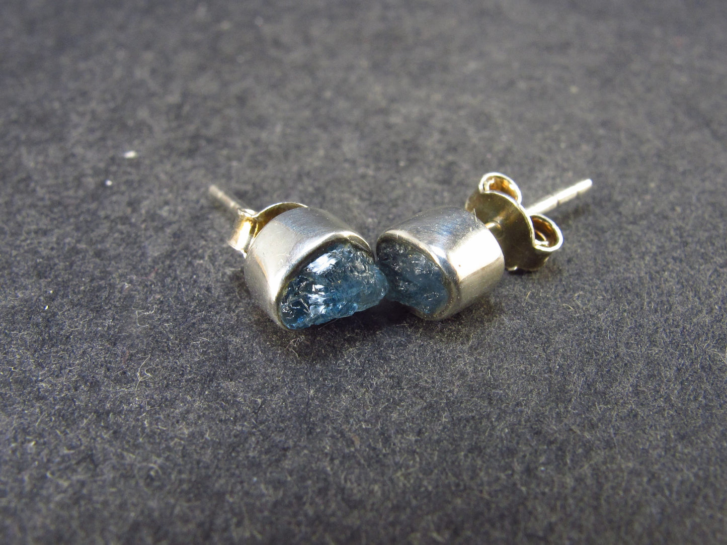 Sky Blue Topaz Oval Stud Earrings In 925 Sterling Silver from Brazil
