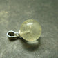 Gem Libyan Desert Glass Tektite Pendant Sterling Silver from Libya - 0.7" - 1.32 Grams