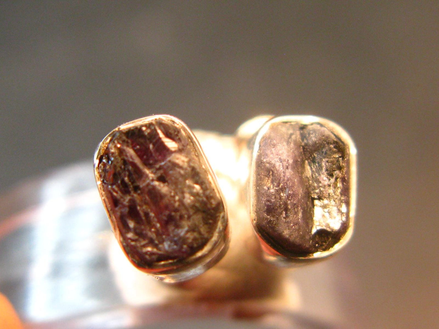 Alexandrite Stud Earrings Sterling Silver From Brazil - 1.66 Grams